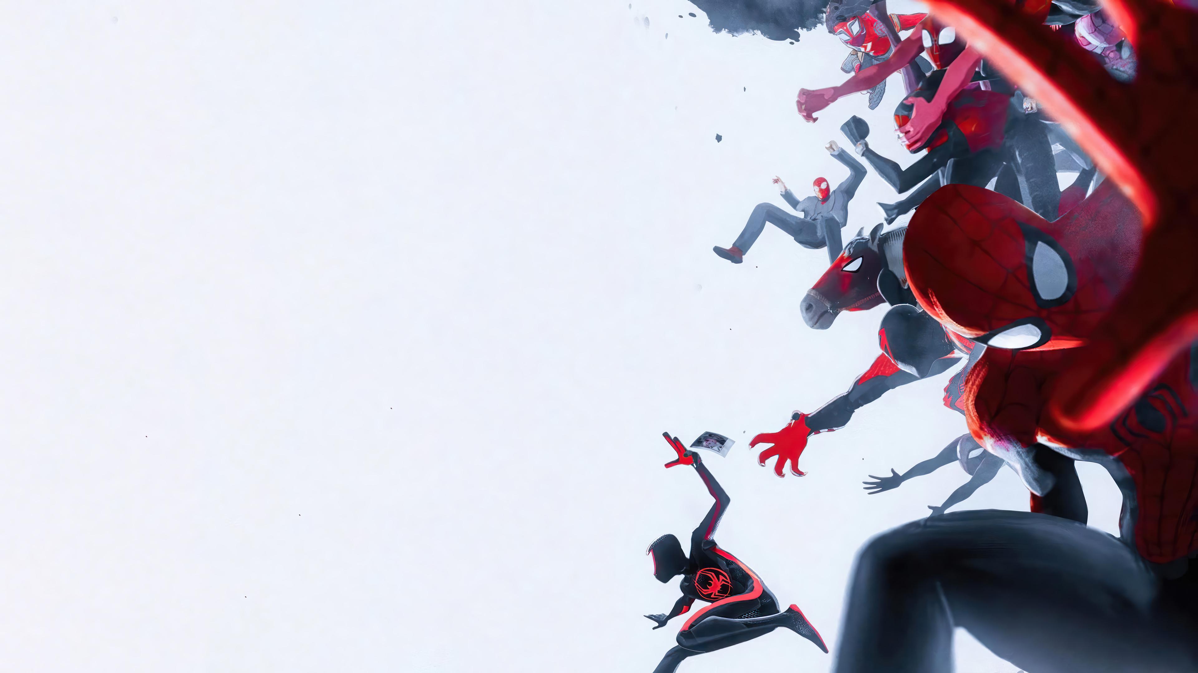 Spider Man Across The Verse Movie Character 4k Wallpaper