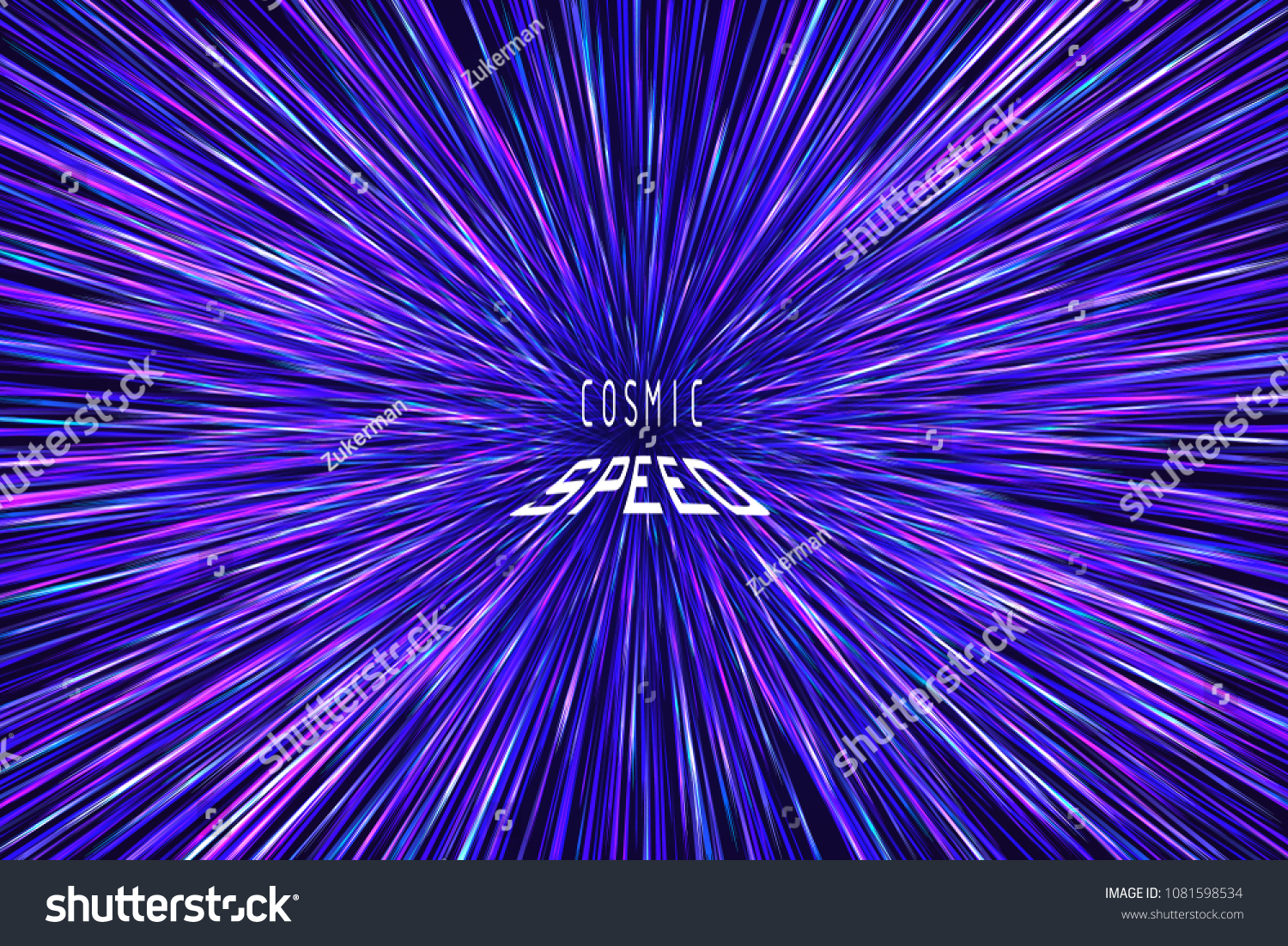 Light Rays Neon Radial Lines Background Stock Vector Royalty