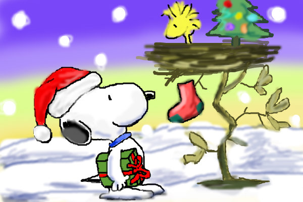 Peanuts Characters Christmas Wallpaper Snoopy Cartoons And