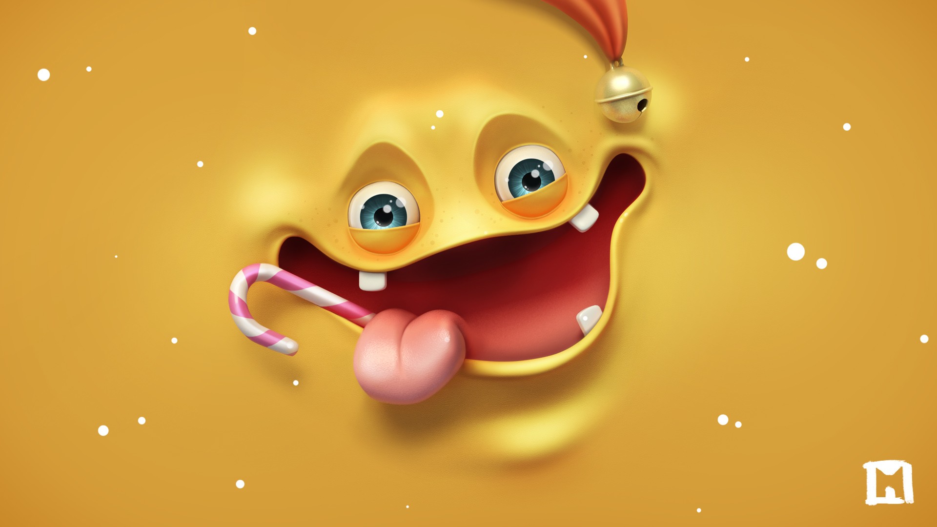 Funny 3d Face Background