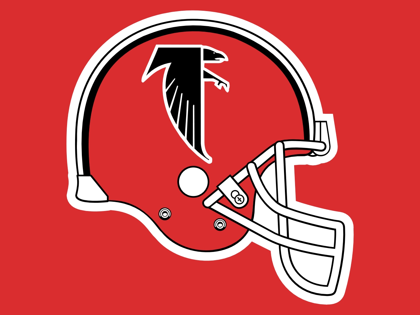 Atlanta Falcons Red Helmet