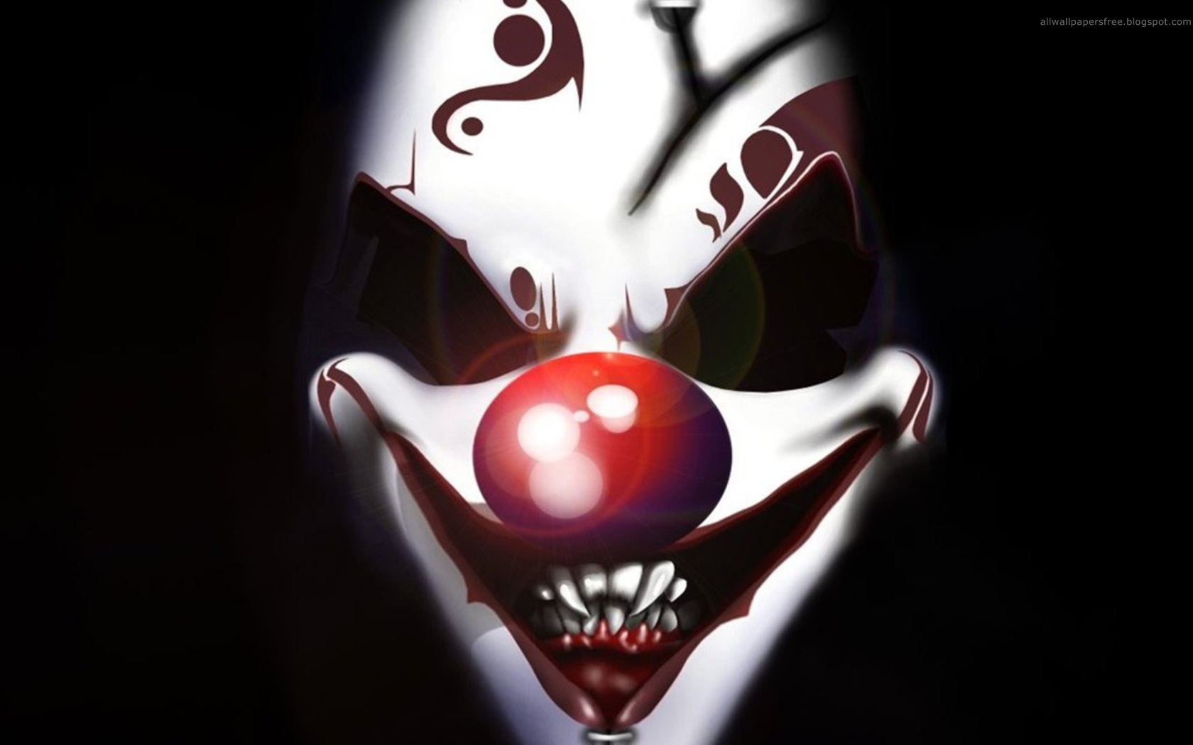 Very Scary Clown Wallpaper Myspace Background