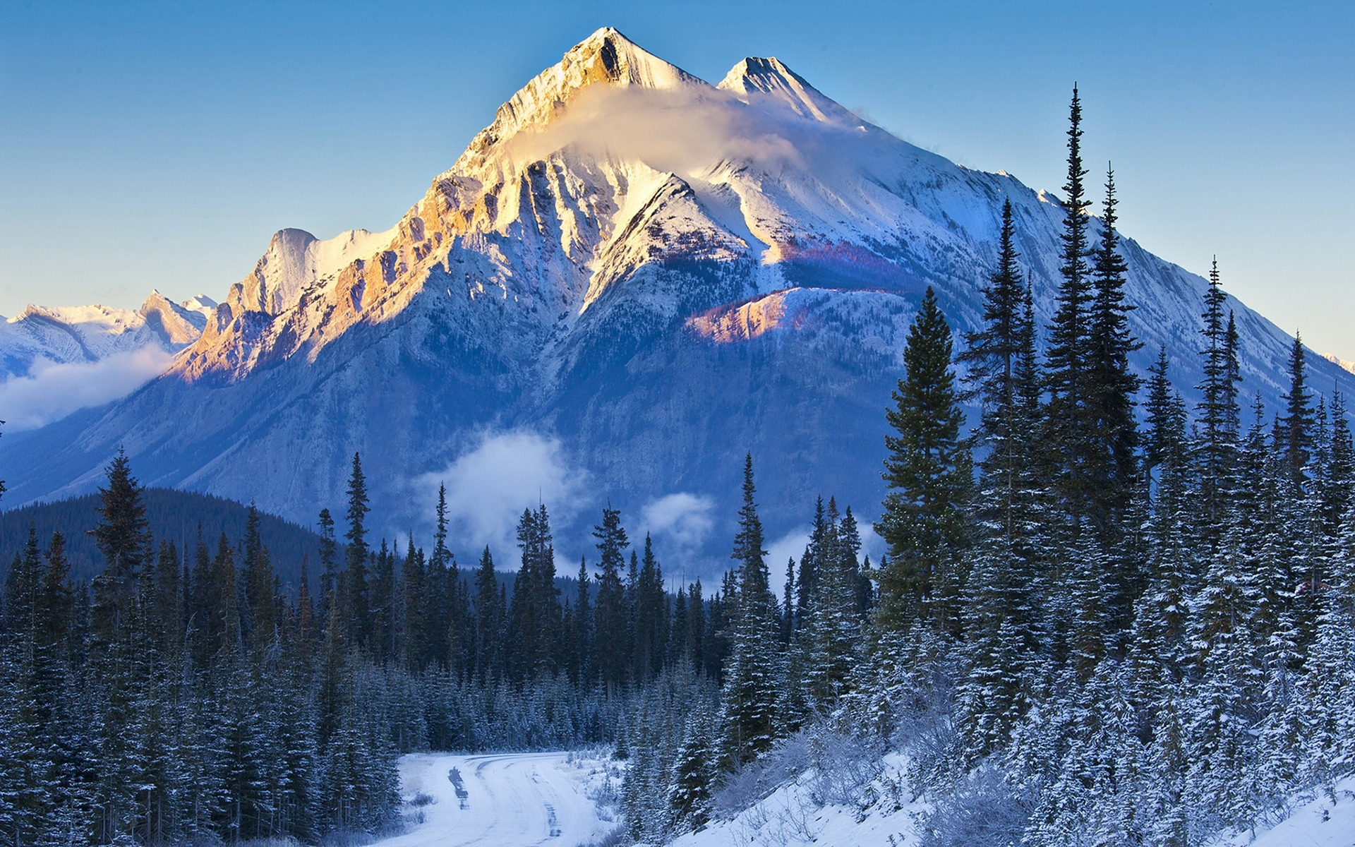  150 Snowy Mountain Wallpapers WallpaperSafari