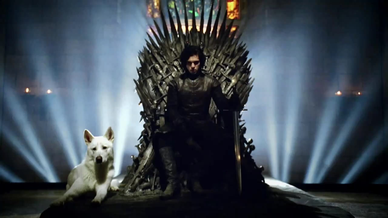 Jon Snow Iron Throne 1280x720