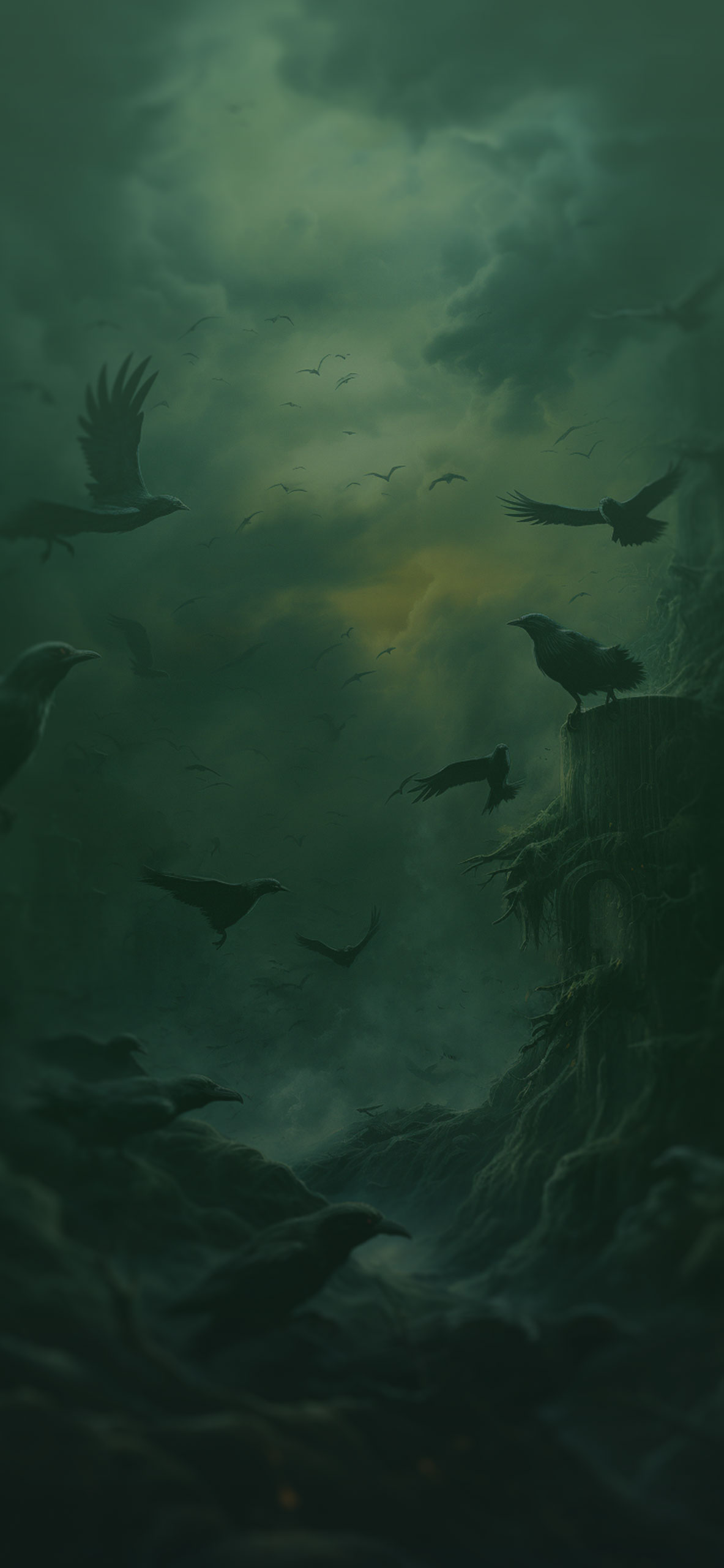 Dark Green Wallpaper