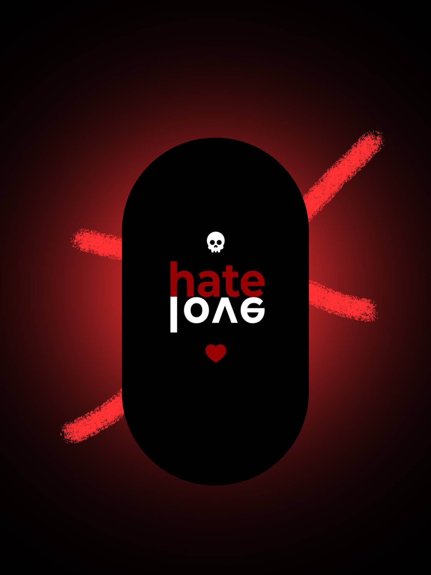 No Love Hate Signage Wallpaper