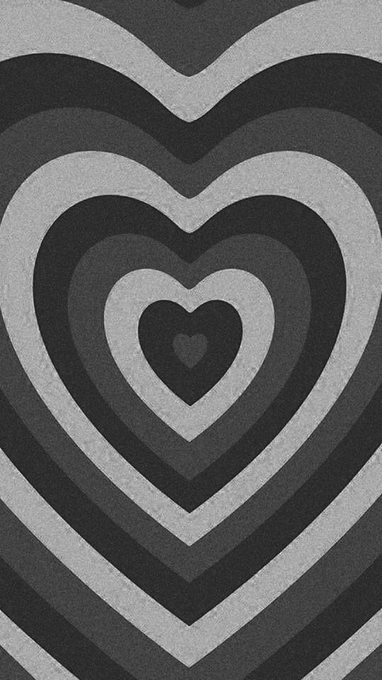 Black White Heart iPhone Wallpaper Edgy