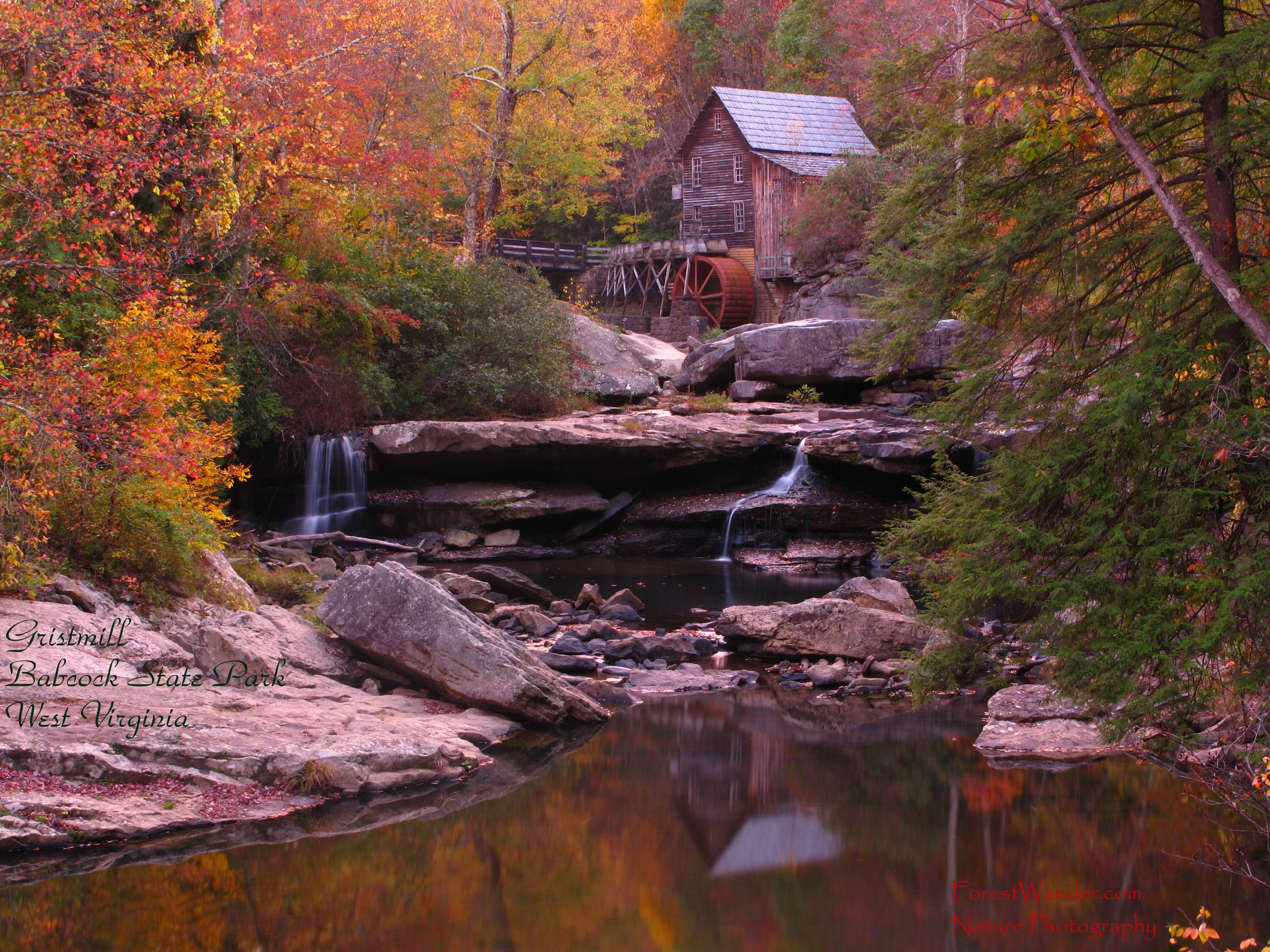 West Virginia Grist Mill Autumn Sunset