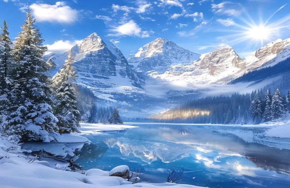 Winter Mountain Wallpaper