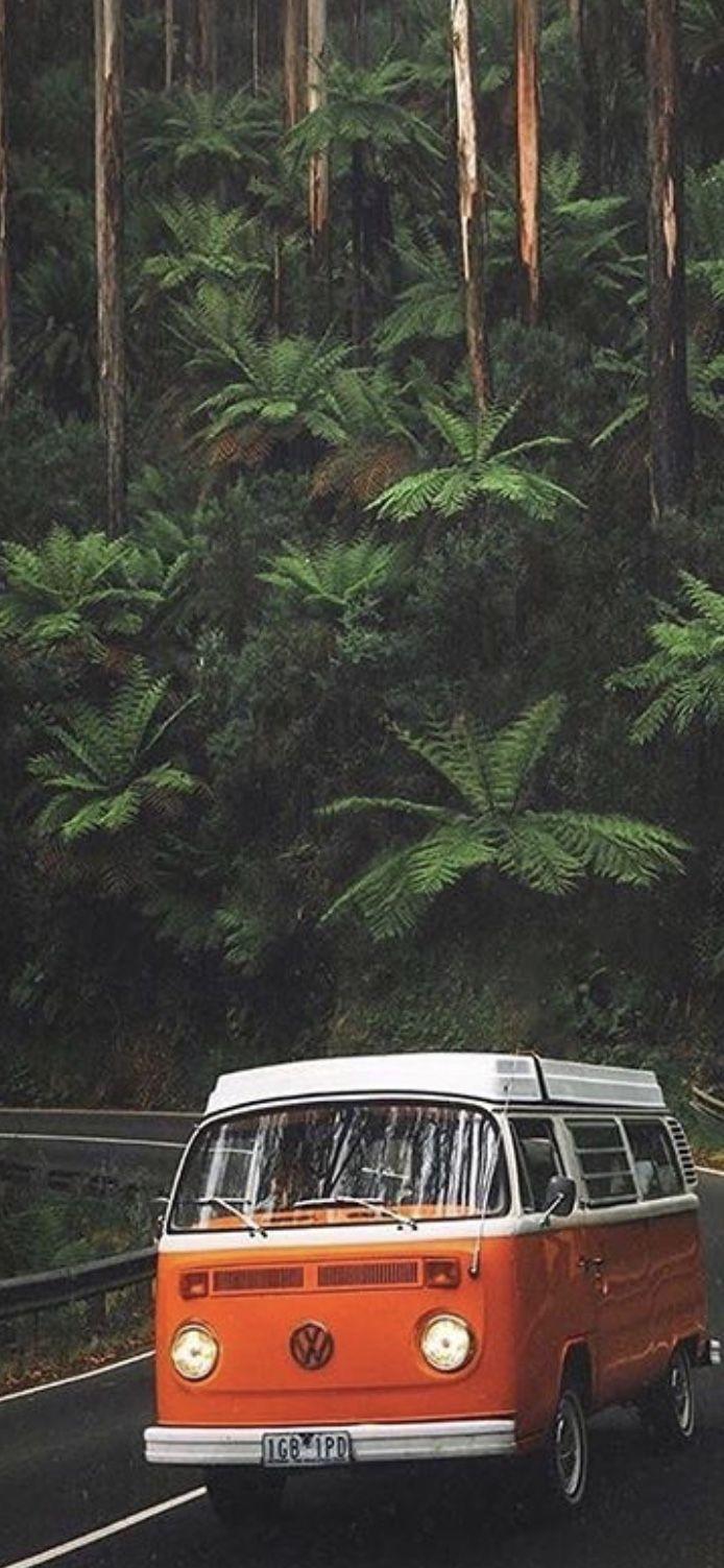 Hippie Van Wallpaper Scenery Background Pictures