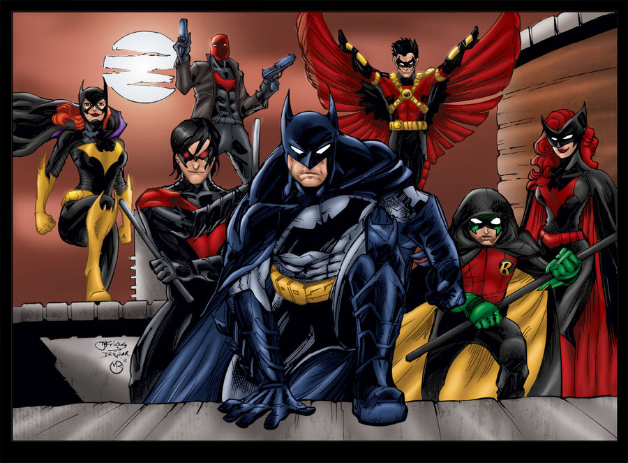900x663px Batman Family Wallpaper