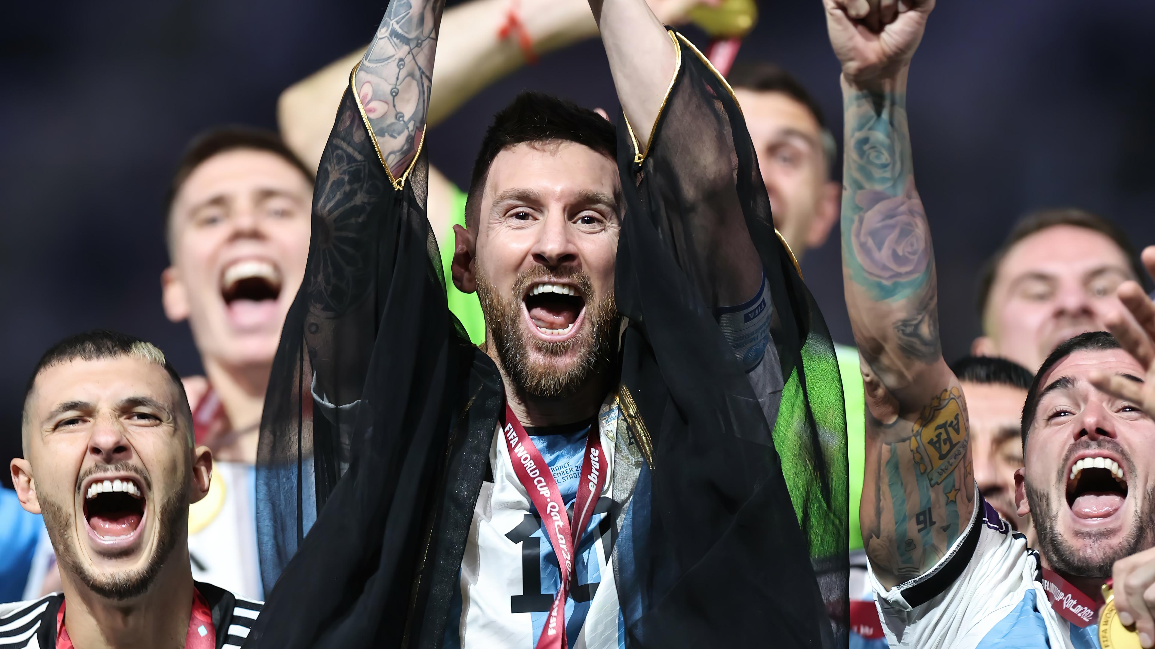 Lionel Messi Argentina Fifa World Cup Champion Wallpaper 4k