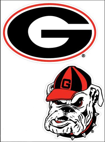 decals out of stock price 4 95 at university of georgia merchandise