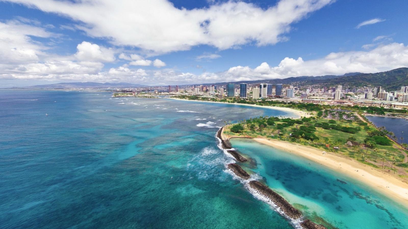 Clouds Landscapes Cityscapes Hawaii Oahu Beach Wallpaper