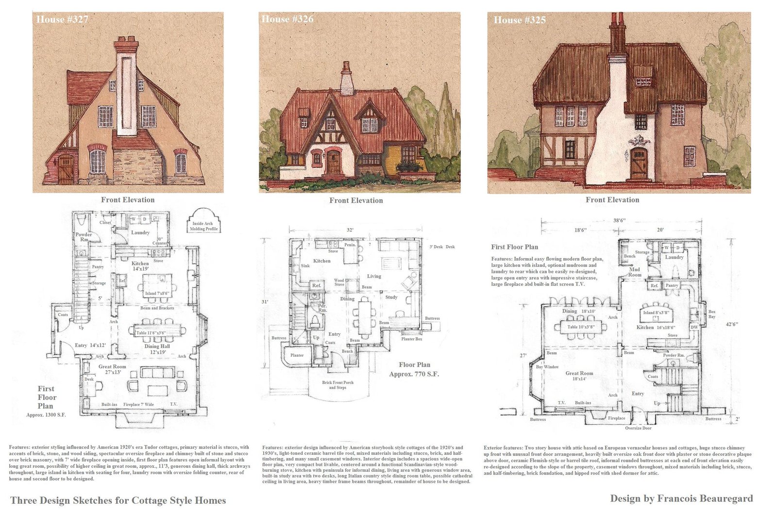 Design Built4ever Three Original Designs For Cottage Style