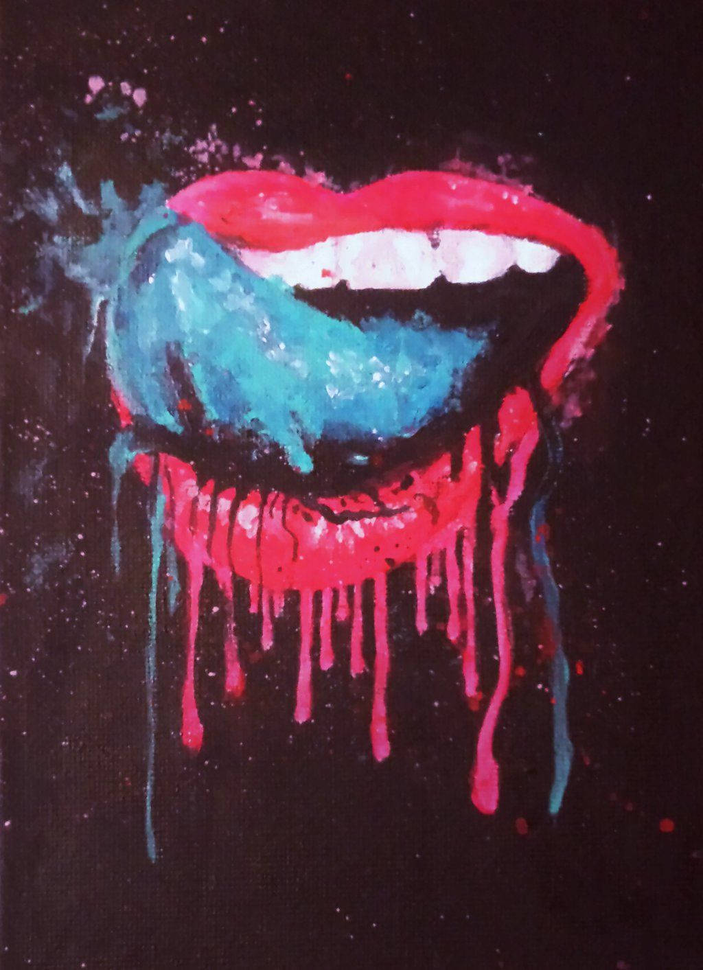 Cool Dripping Mouth Ftctol8ea6kfafua Wallpaper