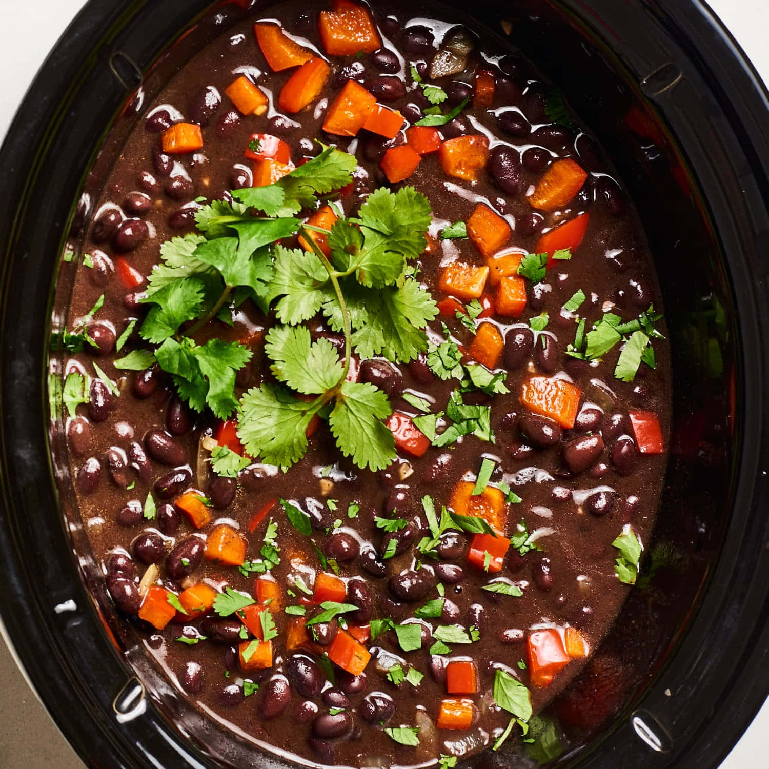 Deliciously Hearty Black Bean Soup Wallpaper