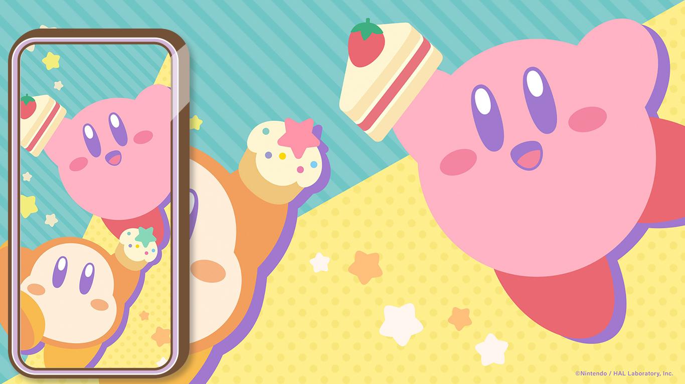 Cute Retro Kirby Wallpaper From Nintendo Kawaii Hoshi