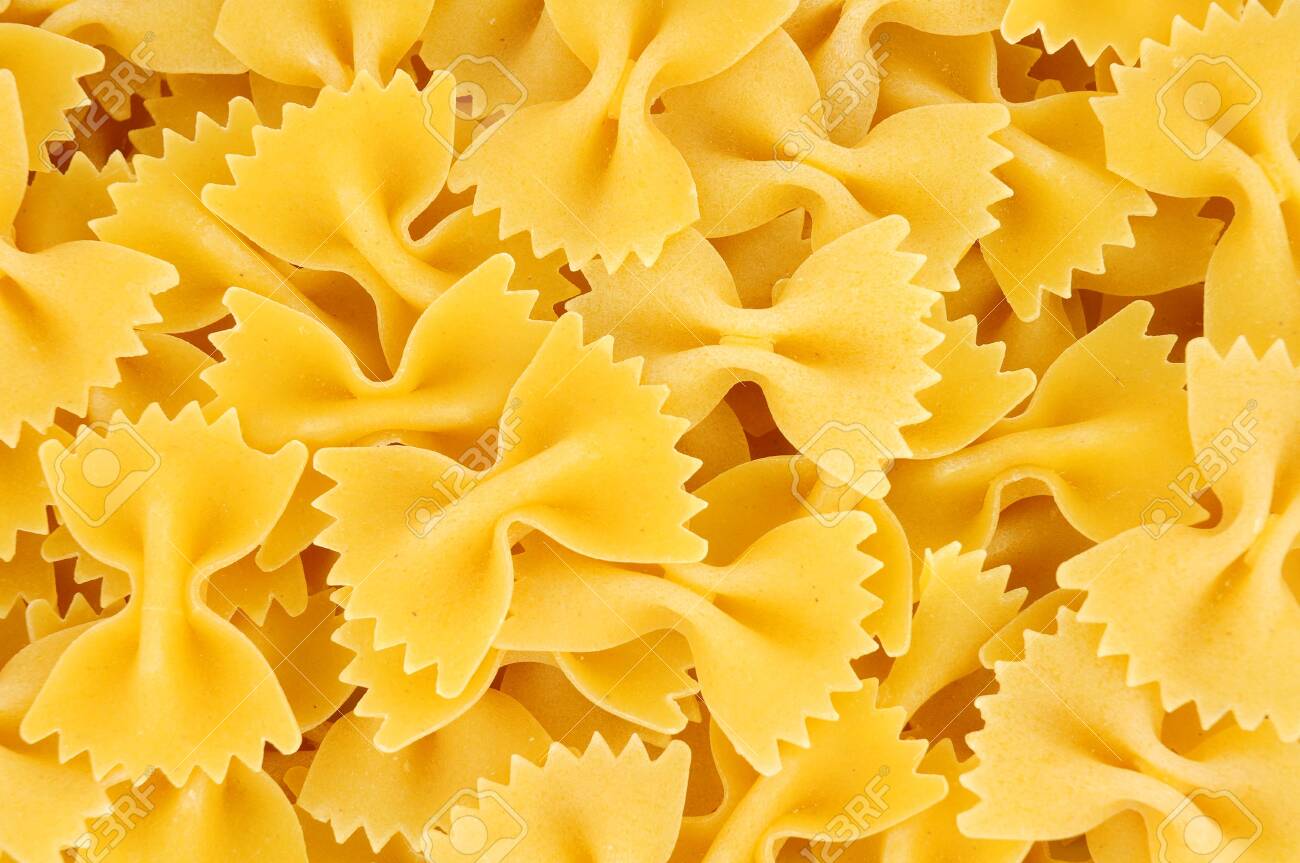 Farfalle Pasta Background Also Know As Bow Tie And Butterfly