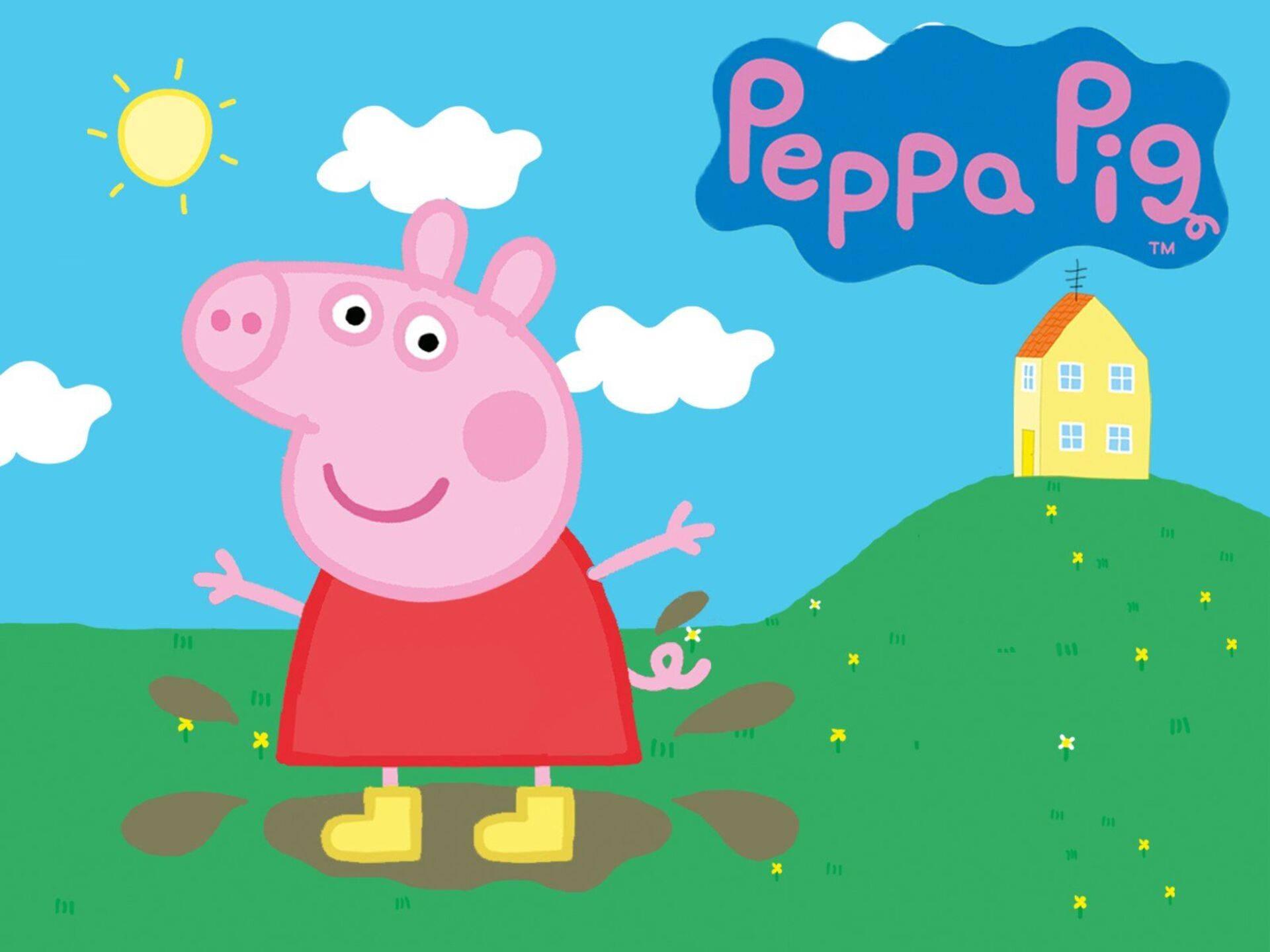 Peppa Pig House Background Wallpaper