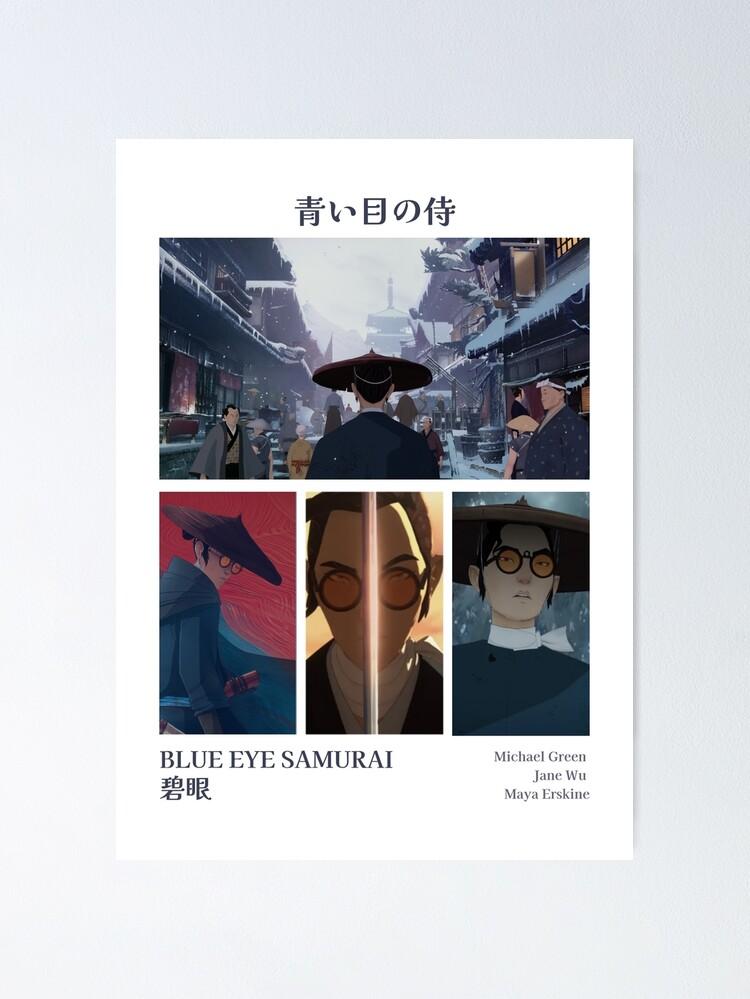 Blue Eye Samurai Mizu Four Poster By Ligerdesign