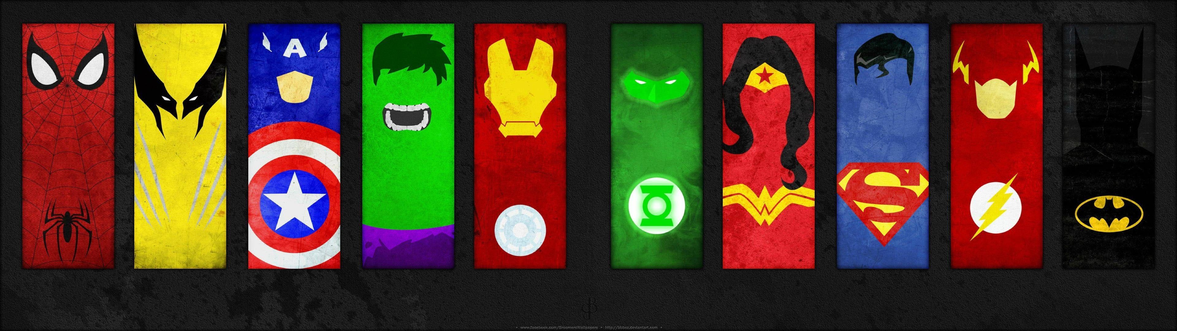 Marvel Heroes Logo Wallpaper