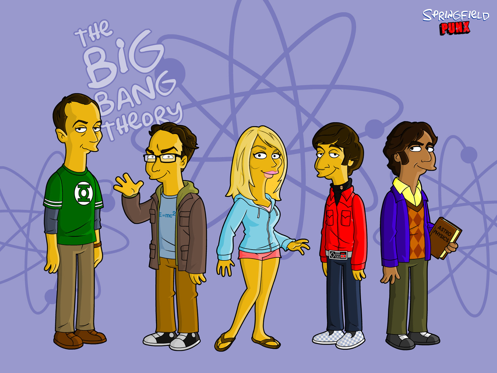 Springfield Punx The Big Bang Theory Wallpaper