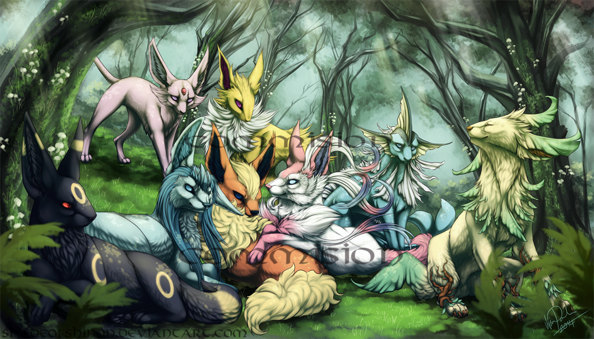 Mission Eeveelution Forest By Shadeofshinon