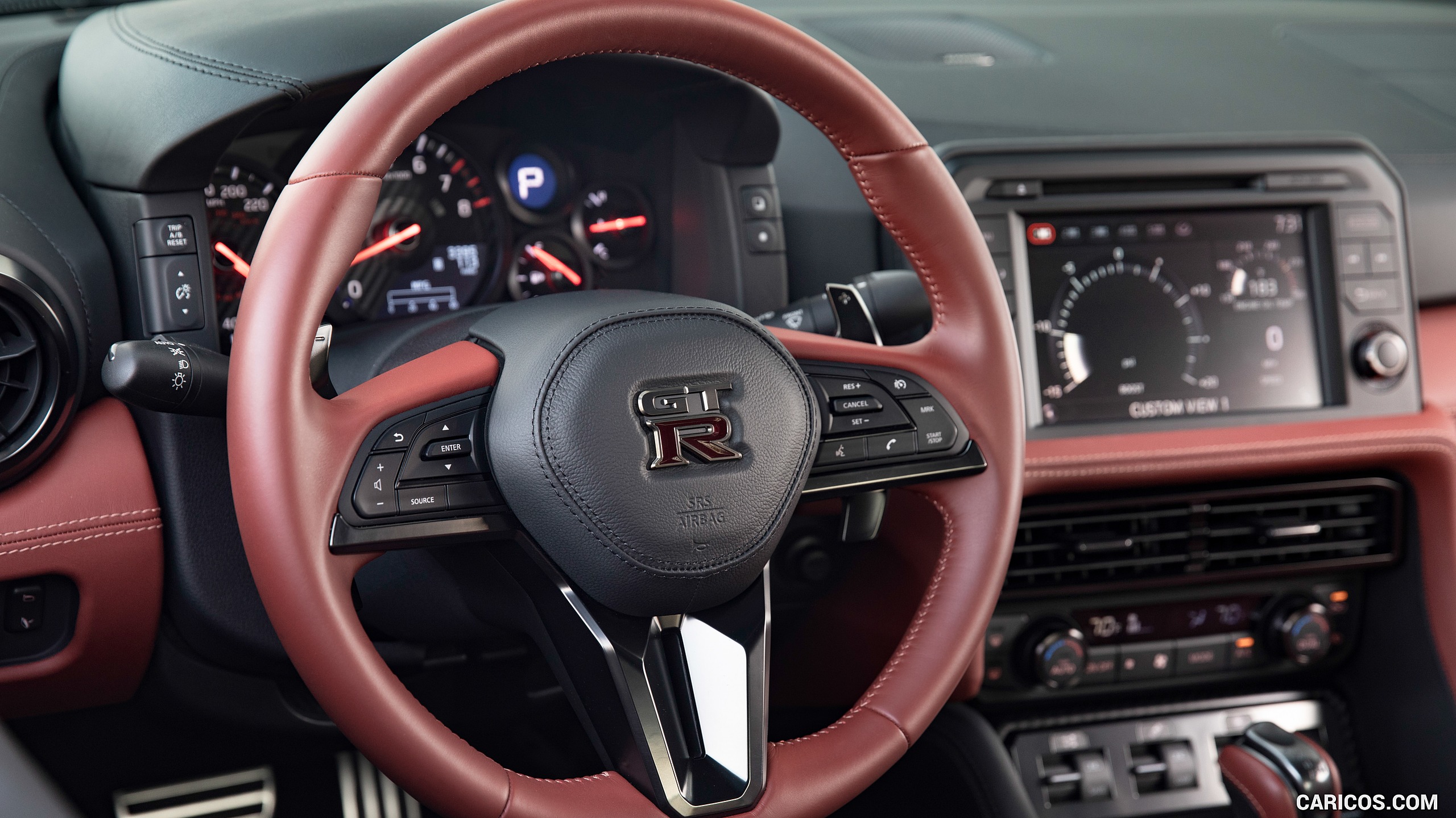 Nissan Gt R Interior Steering Wheel HD Wallpaper