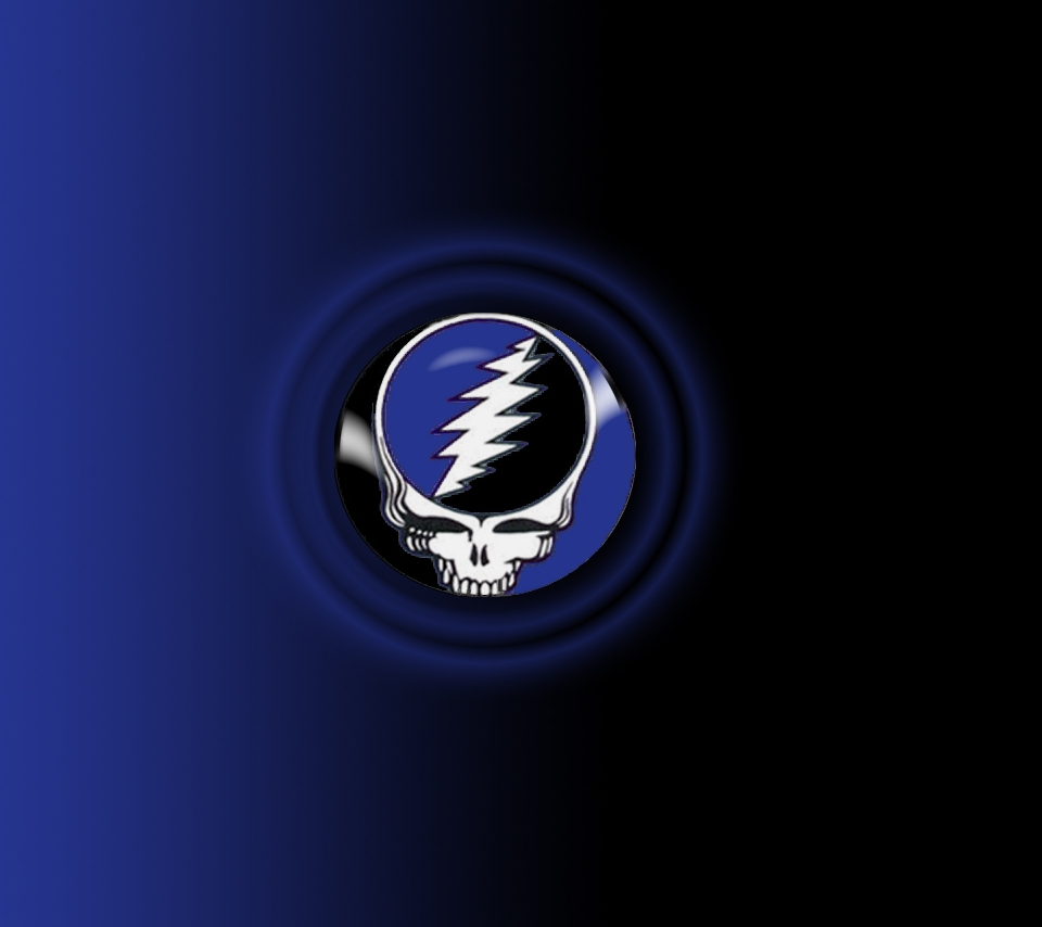 Grateful Dead Steal Your Face On Blue