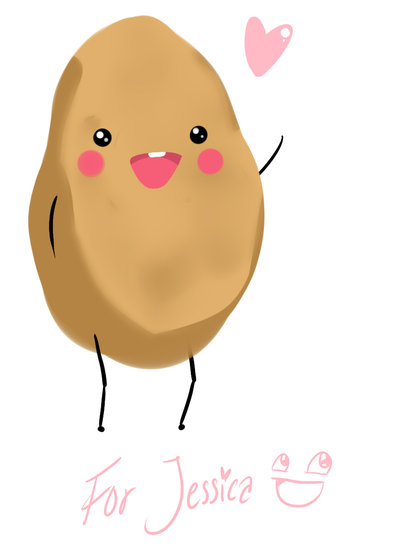 Happy potato by Amai Kawaii 400x547