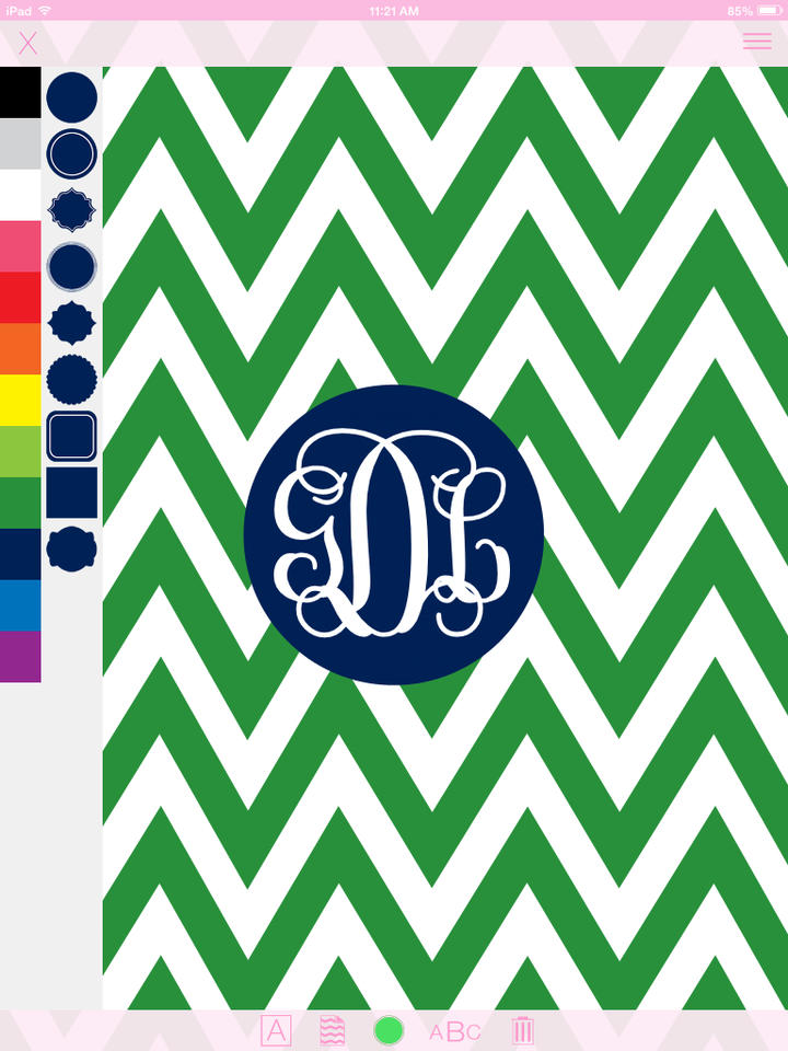 Monogram Wallpaper Maker - Free Monogram Wallpaper Maker | Customize