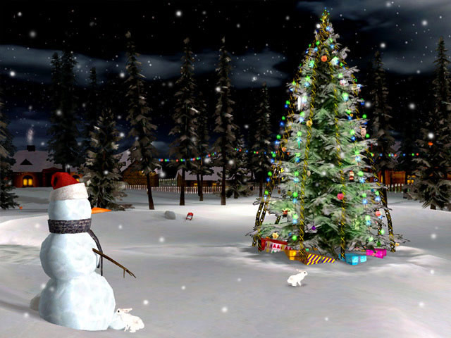 3D Christmas Eve Screensaver Download