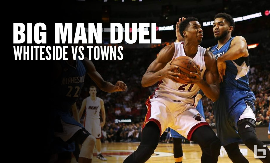 Big Man Duel Hassan Whiteside Triple Doubles Against Karl Anthony