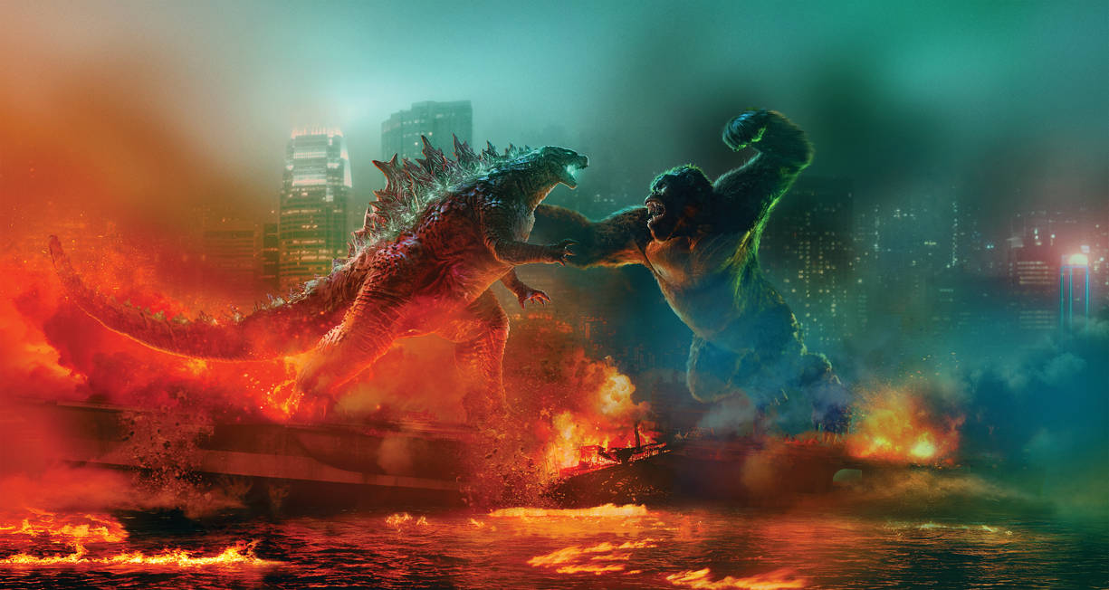 Godzilla Vs Kong Textless Wallpaper