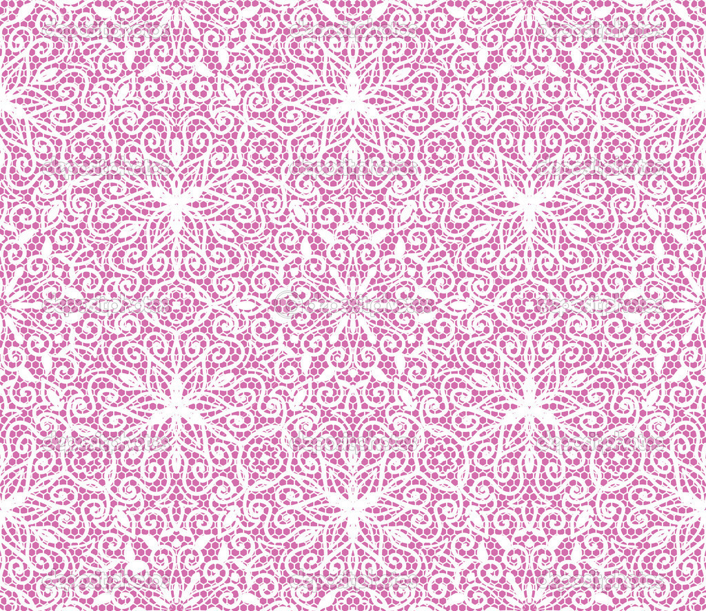Pink Lace Backgroundeamless Floral Pattern On Background