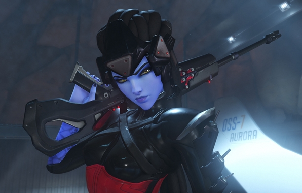 Overwatch Amelie Lacroix Assassin Girl Weapon Face Wallpaper