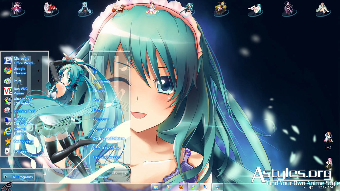 Hatsun Miku v10 Theme For Windows