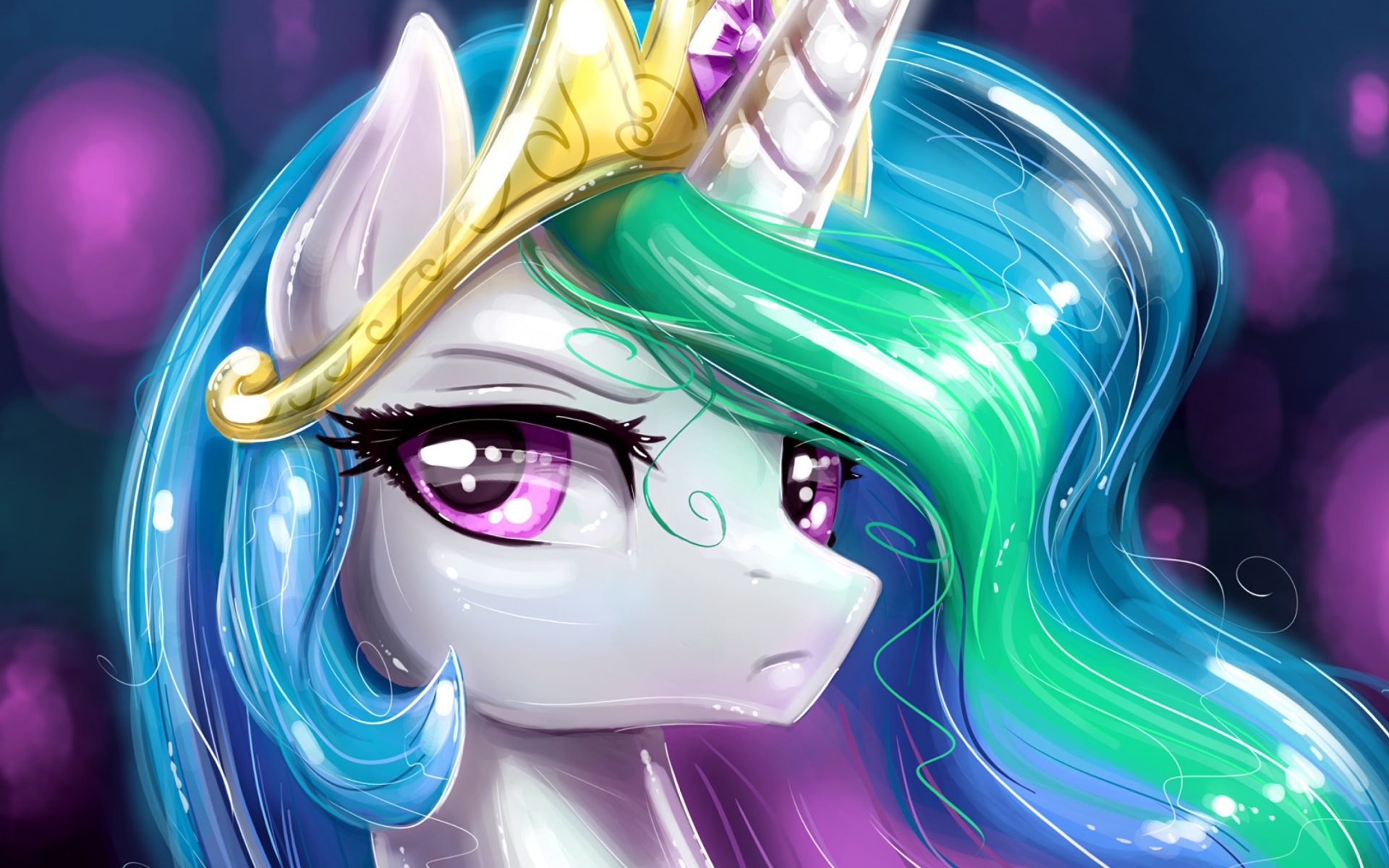 Unicorn Portrait Android Wallpaper