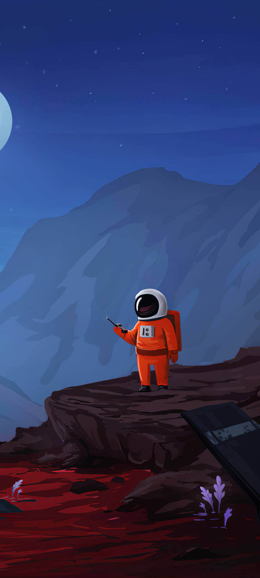 Cartoon Astronaut Wallpaper