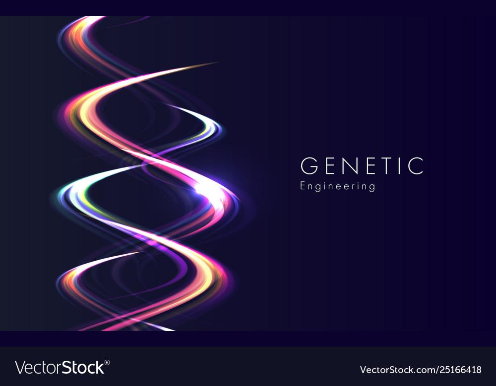 Genetic engineering abstract background Royalty Free Vector