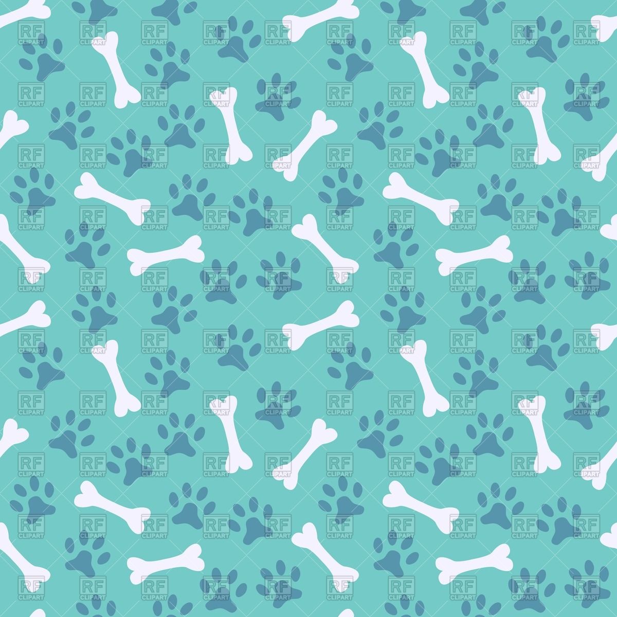 Seamless wallpaper pattern with dogs bones and paws for your design Stock  Vector Image  Art  Alamy
