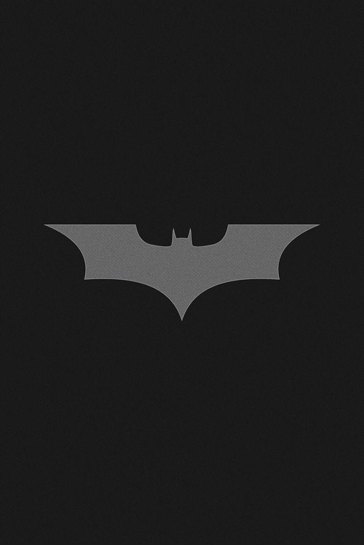 Minimal Grey Batman Logo Marvel Superhero Posters