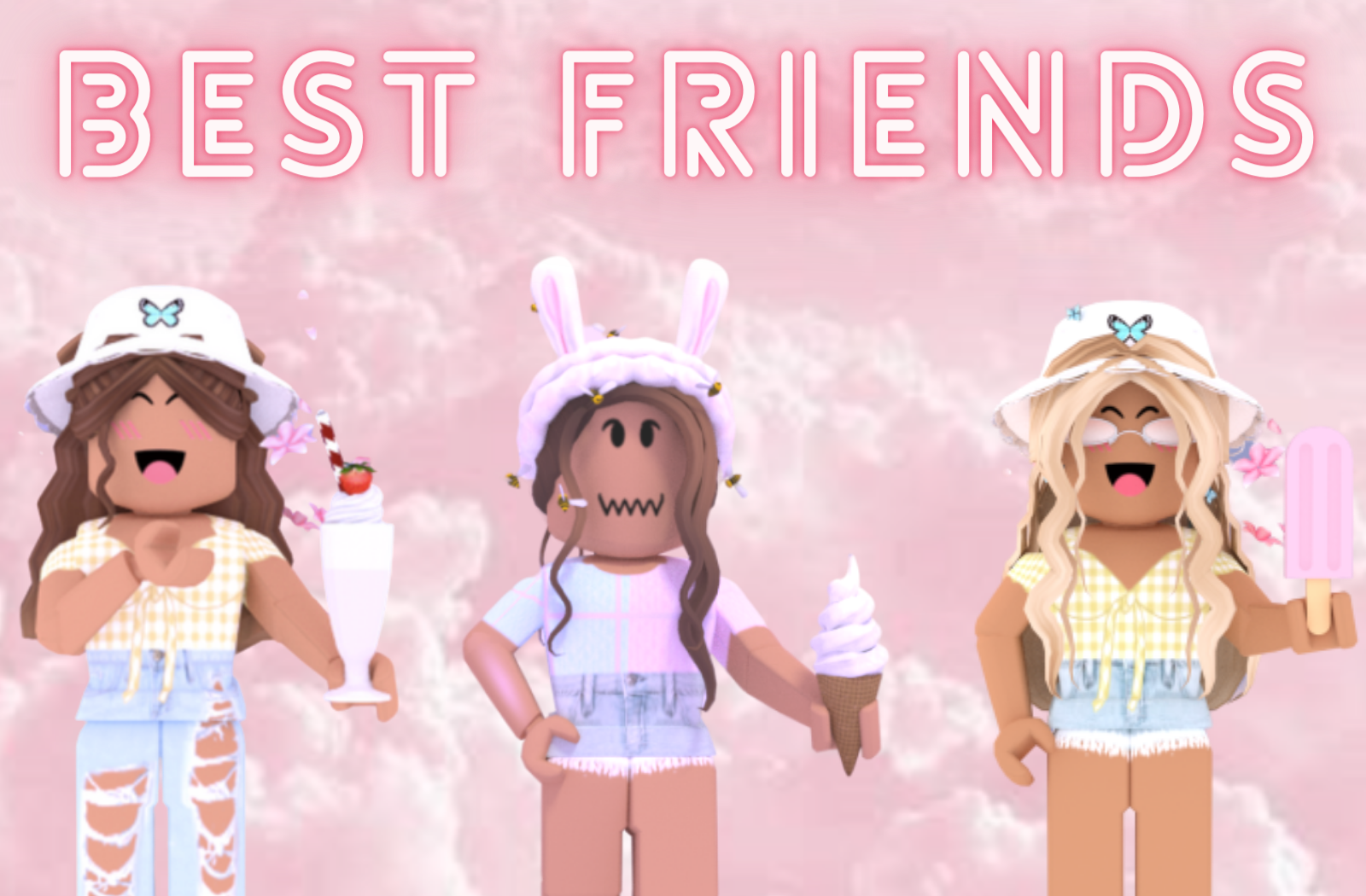 Free download aesthetic roblox gfx bffs Cute wallpaper Roblox [720x720] for  your Desktop, Mobile & Tablet