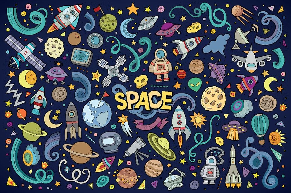 20+] Space Doodles Wallpapers - WallpaperSafari