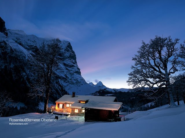 Wallpaper Switzerland Winter Vacation Mountain Restaurant And Cabin