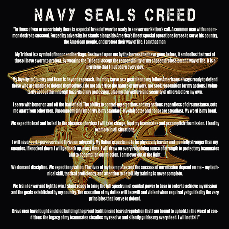 Navy Seals Motto Wallpaper Navy Seal Creed hd Wallpaper