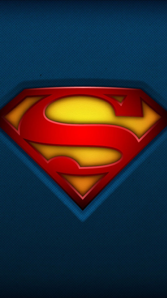 Fabric Superman Logo iPhone Plus And Wallpaper
