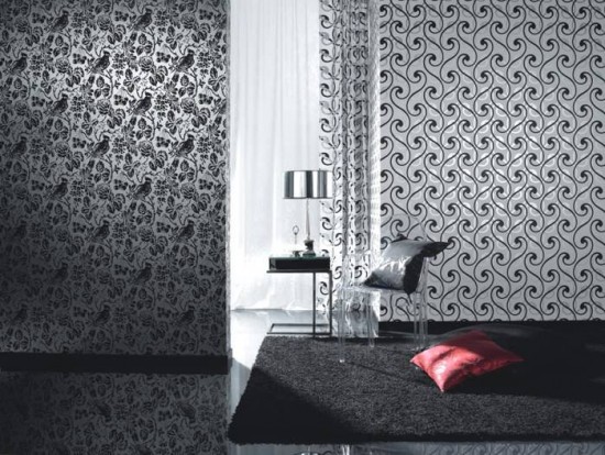 Interior Wallpaper Designs Steel Table Lampjpg 550x414