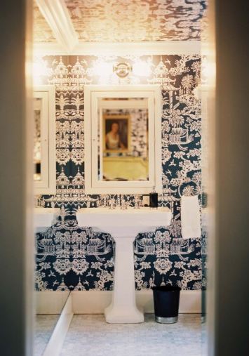Dwellers Without Decorators Wallpaper Your Powder Room Now
